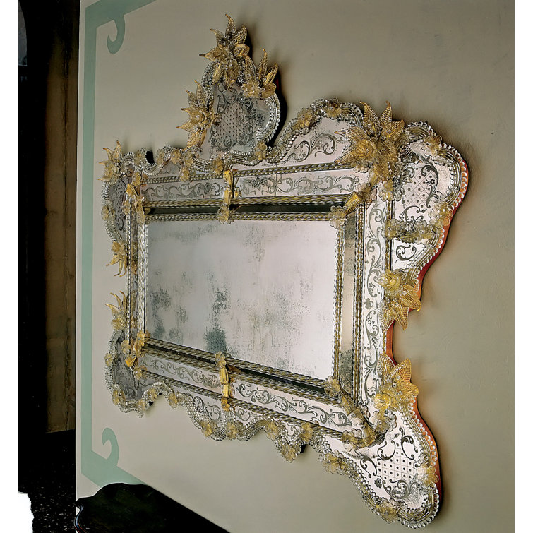 David Michael Glass Accent Mirror Perigold